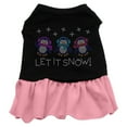 thumbnail image 3 of Christmas Pet Dog  Cat Dress Rhinestone, "Let It Snow Penguins", 3 of 4