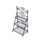 thumbnail image 5 of 1pc Mini House Flower Rack de zapatos Estante de almacenamiento interior y exterior Estante Miniatura Adorno para decoración (Negro), 5 of 5
