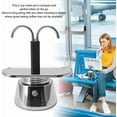 thumbnail image 4 of Stainless Steel Moka Pot, Stovetop Double Spout Espresso Maker, Classic Italian Style Coffee Machine,Dark And Rich Brew Flows in Minutes,No Frill Operation,Use on Stove at Home or Camping, 4 of 9