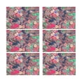 thumbnail image 2 of MKHERT Elegant Multicolor Flowers and Paisley Floral Placemats Table Mats for Dining Room Kitchen Table Decoration 12x18 inch,Set of 6, 2 of 4