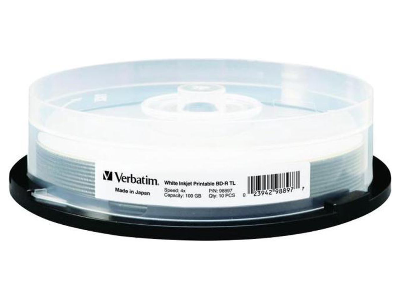 Verbatim Blu-ray Recordable Media - BD-R - 4x - 100 GB - 10 Pack Spindle - image 4 of 12