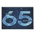 thumbnail image 1 of 65th Birthday Cutting Board, Modern Numbers on the Night Sky Inspired Dark Backdrop, Decorative Tempered Glass Cutting and Serving Board, Large Size, Dark Blue Pale Blue, by Ambesonne, 1 of 1