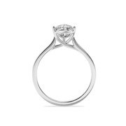 FireBorn Diamonds Fireborn IGI Certified 2Cttw Pear Shaped Lab Grown Diamond (F/VS) Plain Cathedral Trellis Shank Solitaire Engagement Ring in 14K Gold