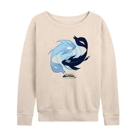 Avatar - The Last Airbender - Moon and Ocean Spirit Koi - Women's Lightweight French Terry Long Sleeve Shirt