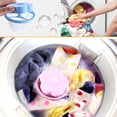thumbnail image 4 of Biplut Round/Flower Shape Washing Machine Hair Removal Laundry Ball Floating Filter Bag (Round Blue), 4 of 13