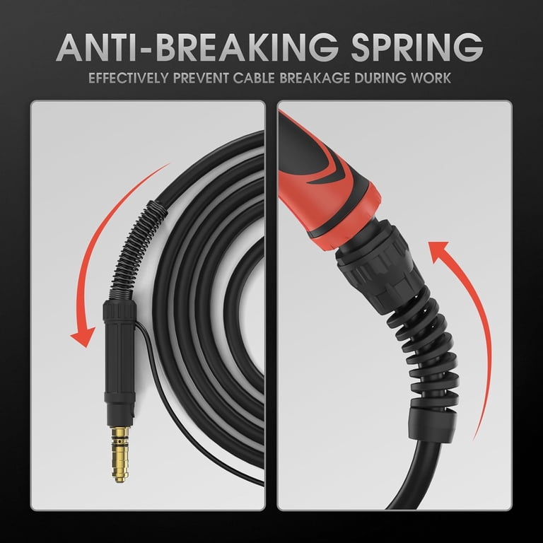 YESWELDER MIG Welding Gun Torch Stinger – 100 Amp, 10-Foot Replacement Compatible With Lincoln Magnum 100L (K530-6) For .030-.035 Wire