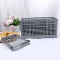 thumbnail image 4 of OULII 1Pack Silverware Organizer for Dishwasher Grey Plastic Kitchen Storage for Household Users, 4 of 4