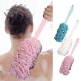 thumbnail image 2 of TIELUTT Larger Bath Towel Brush Long Handle Bath Brush Rubbing Back Bathroom Organizer Towel Racks for Bathroom Freestanding Heated Towel Rack Paper Towel Holder Countertop Bathroom Shelves for Showe, 2 of 8
