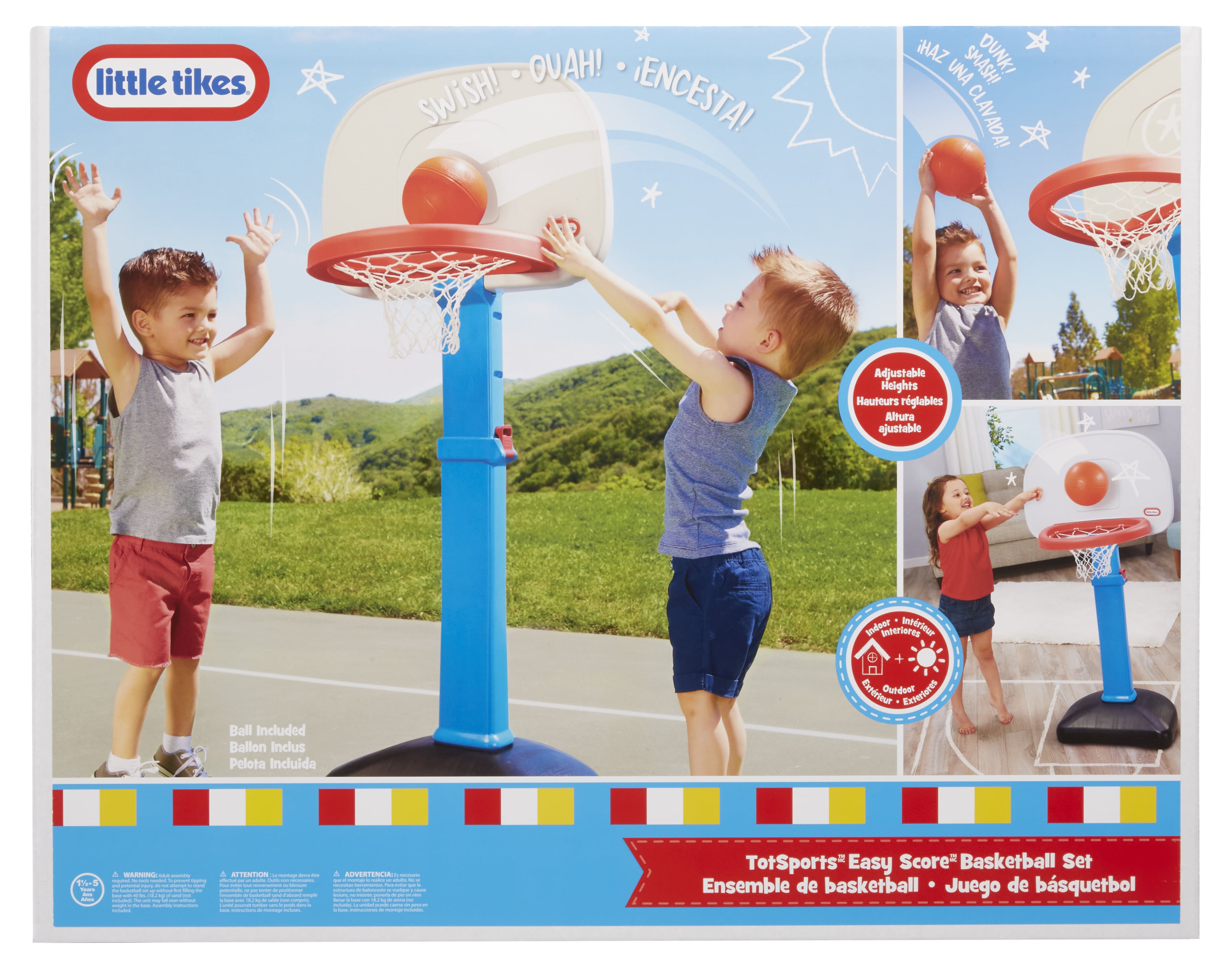 Little Tikes TotSports Easy Score Basketball Hoop, Adjustable photo 6