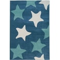 thumbnail image 1 of Ladole Rugs Stars Pattern Kids Area Rug Carpet in White Blue (7'10" x 10'5", 240cm x 320cm), 1 of 4
