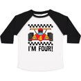 thumbnail image 3 of Inktastic 4th Birthday Racing Car 4 Year Old Boys Toddler T-Shirt, 3 of 5