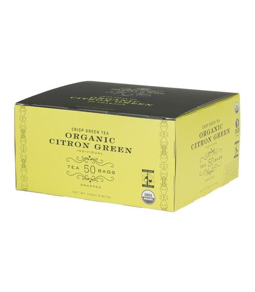 Harney & Sons, Organic Citron Green, Crisp Green Tea, 50 Ct