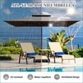 thumbnail image 4 of Patio Umbrella | 9'x11' Cantilever Outdoor Shade for Patio Backyard, Gray, UPF 50+, Base Not Included |Aluminum|Rectangle, 4 of 15