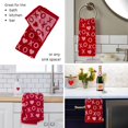 thumbnail image 4 of Juego de toallas de mano SKL Home Valentines Day Xs y Os Jacquard, 4 of 5