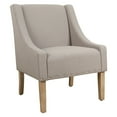thumbnail image 4 of HomePop Modern Swoop Accent Chair with Nailhead Trim, 4 of 7