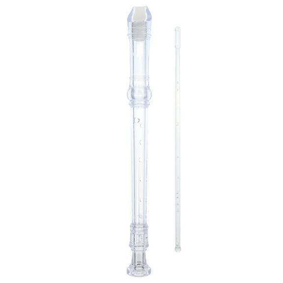 PAMINGONO Recorder Instrument for Beginner Kids Adults Flute Transparent ABS 1 Set