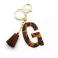 thumbnail image 5 of Acetate Leopard Keyring Leather Tassel Bracelet Women Wristlet Key Chain Jewelry, 5 of 9