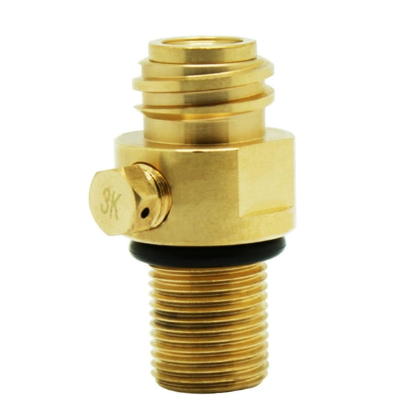 EeaseMX Adaptador de conector de latón para botella de refresco, adaptador para máquina de agua con gas M18x1.5 TR21.4 dorado (rosca aleatoria)
