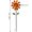 Yellow, variant on JUANCHENG Iron Windmill Garden Decor Rotating Metal Flower Wind Spinner for Outdoor Yard