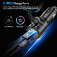 thumbnail image 3 of Bluetooth 5.0 1.77 "Pantalla Kit manos libres inalámbrico para coche Adaptador de radio con 2 puertos USB Llamada manos libres TUNC Sencillez, 3 of 5