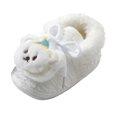 thumbnail image 2 of Dakaela 3M-12M Baby Cotton Shoes Cute Bear Warm Soft Winter First Walking Shoes Indoor Outdoor House Booties, 2 of 5