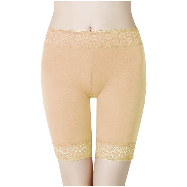 Pantalones cortos moldeadores de cintura media de encaje para mujer, pantalones de seguridad, ropa moldeadora, Control de barriga Fridja fhjkhfk456498