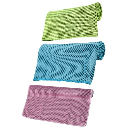 Raindrops 3Pcs Cooling Towel with Mesh Style for Enhanced Airflow and Comfort