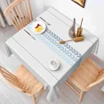 thumbnail image 5 of Tchckioa Boho Square Tablecloth,Waterproof Table Cloth for Kitchen,60x60 Inch,White, 5 of 6