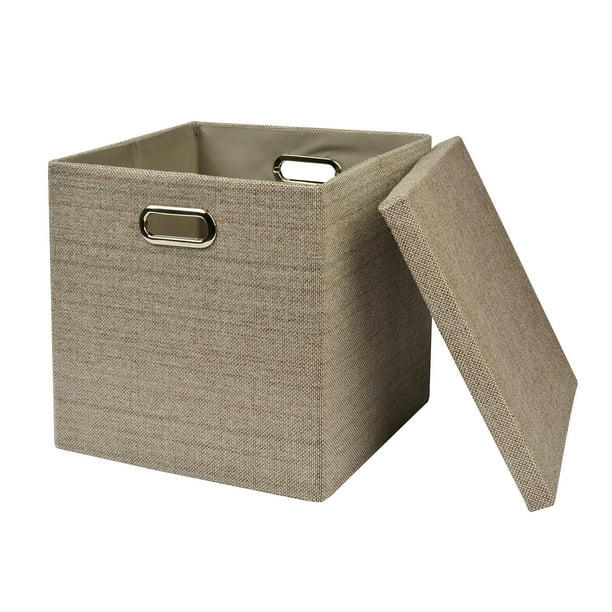 Collapsible Storage Cubes Bins 13"x13"13", Foldable Heavy ...
