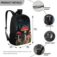 thumbnail image 5 of Uourmeti Durable Fabric 17 Inch Large Capacity Backpack for School Daily Use, Smooth Zipper Adjustable Buckle Student Bookbag, 5 of 6
