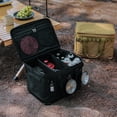 thumbnail image 2 of Sac de Rangement de Camping avec Compartiments Usure Résistant Utilitaire Sac Fourre-Tout Grande Capacité Outils de Plein Air Sac à Main pour les Activités de Plein Air Randonnée BBQ Noir, 2 of 10