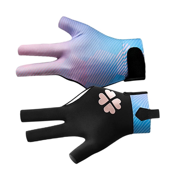 1Pc 3 Open Finger Billiards Glove left hands snookers Billiard Pool Glove Antiskid Elastics Billiard Glove for Women