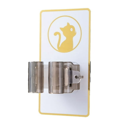 

Broom and Mop Holder Self Adhesive Reusable Wall Mounted Bathroom Kitchen Garden