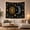 Starry Face Pair, variant on Sun and Crescent Moon Among Golden Stars, Mystical Celestial Style for Celestial Art Lovers, Cosmic Wall Decor, Housewarming Gift, Tapestry Wall Hanging for Bedroom and Dorm