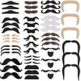 thumbnail image 1 of ZHAOCHENG Bigote autoadhesivo, barba postiza, pegamento para barbas postizas, 1 of 5