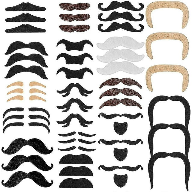 ZHAOCHENG Bigote autoadhesivo, barba postiza, pegamento para barbas postizas