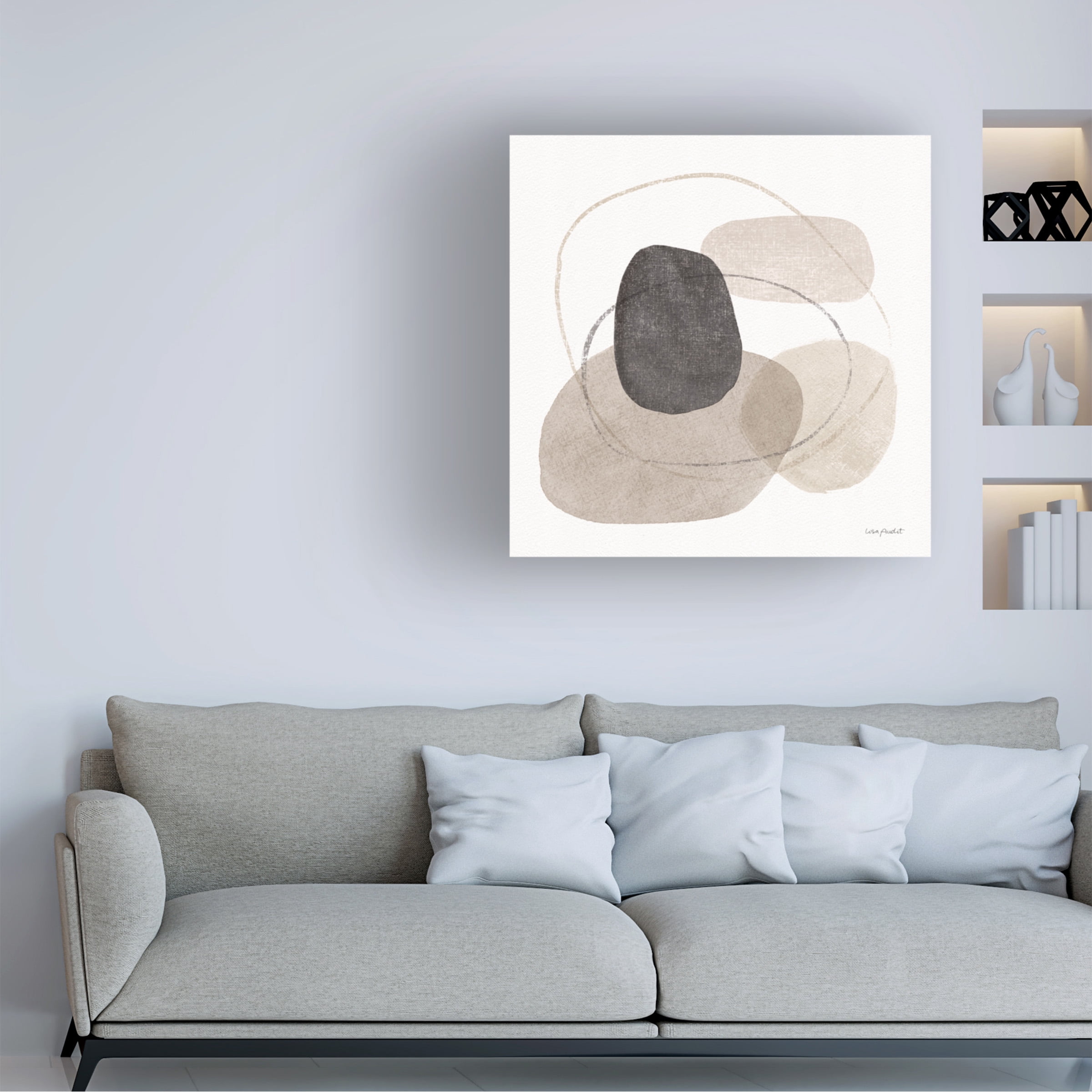 Lisa Audit 'Think Neutral 10' Canvas Art