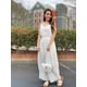 thumbnail image 3 of Vestido PRETTYGARDEN XL Blanco Maxi de Verano con Tirantes Finos, 3 of 5