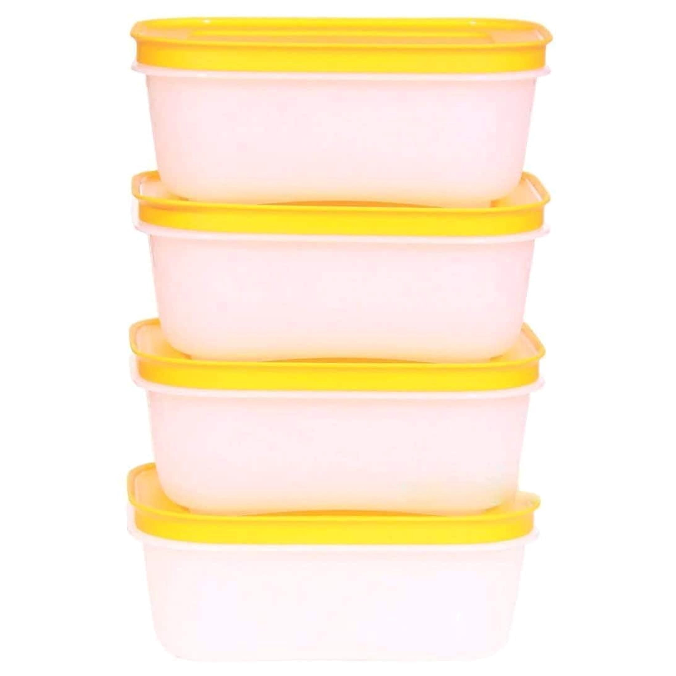 Tupperware Plastic Storage Jar Set- 1.2 liter, 4 pieces, Green
