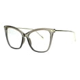 thumbnail image 2 of Womens Oversize Cat Eye Retro Chic Clear Lens Eyeglasses Slate Gray, 2 of 3