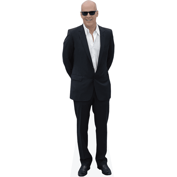Bruce Willis (White Shirt) Mini Cardboard Cutout Standee