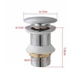 thumbnail image 5 of Desagüe de lavabo de baño de fácil instalación, resistente a la corrosión y al óxido, diseño emergente simple para un uso fácil, ideal para lavabos de vidrio cerámico o recipientes básicos, 5 of 5
