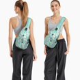 thumbnail image 6 of Floral Crossbody Sling Backpack for Womens Causal Sling Bag with Adjustable Shoulder Straps for Travel Hiking Chest Bag Daypack Anti-theft Purse, 6 of 6