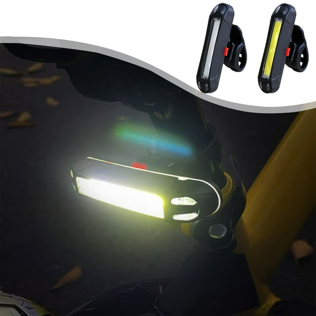 Sentmoon Bike Rear Taillight USB Rechargeable Night Cycling COB Bright Light Durable Riding Safety LED Rear Lamp Gear Accessory for Road Mountain Bike Night Ride