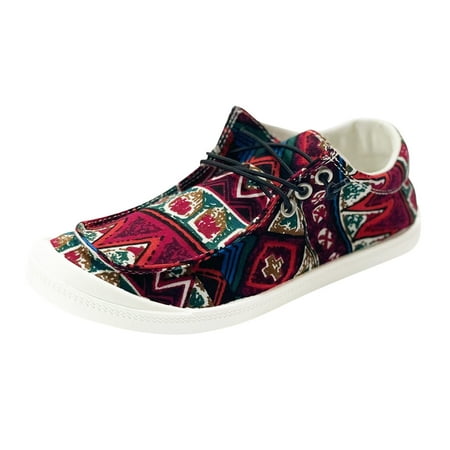 

Women S Casual Shoes Loafers For For Autumn Leopard Print Canvas Flat Soft Vulcanize Casual Shoes