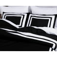 thumbnail image 3 of Chezmoi Collection Wyatt 7-Piece King Bed in a Bag Comforter Set with Sheets Hotel Style Black/White Square Pattern Bedding Set, 3 of 8