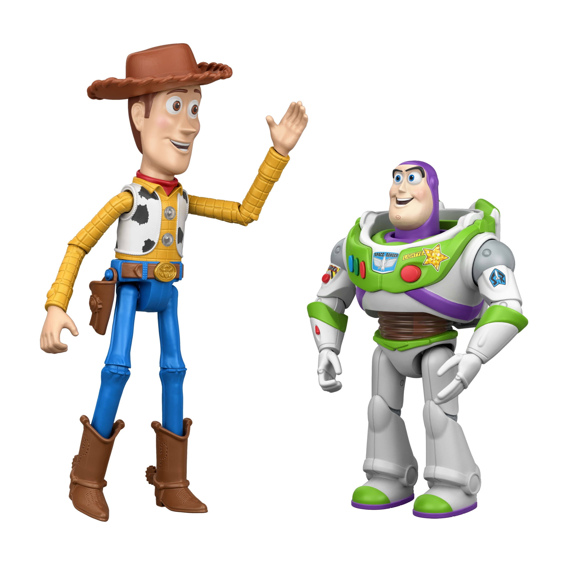 Disney and Pixar Toy Story 5 Interactables Woody & Buzz Lightyear Figures 12 Inch, Conversation