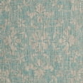 thumbnail image 3 of SAFAVIEH Courtyard Nina Distressed Floral Indoor/Outdoor Area Rug, 5'3" x 7'7", Aqua/Grey, 3 of 4