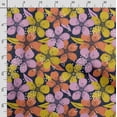 thumbnail image 3 of Soimoi Floral Print,Cotton Cambric Quilting Fabric Sold by The Yard- 42 Inch Wide Medium Weight Cotton Fabric SewingSupplies -Blue, 3 of 5