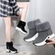 thumbnail image 1 of Botas de nieve para mujer, estilo coreano de invierno, de gamuza, cortas, forradas con vellón, cálidas, de algodón, que aumentan la altura, a la moda, 1 of 5